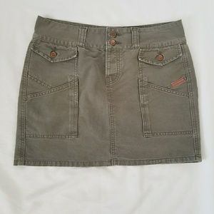 Lucky Brand Army Green Mini Skirt Size 4/27